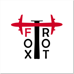 FOXTROT Aviation Phonetic Alphabet Pilot Airplane Posters and Art